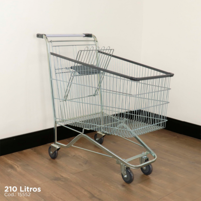 CARRITO DE SUPER 210 L. C/ ASIENTO P/ NIÑOS