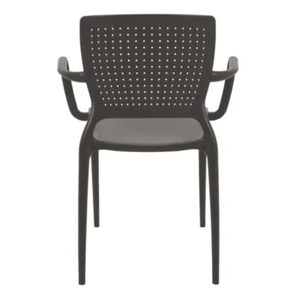 SILLA FIJA SAFIRA TRAMONTINA MARRON