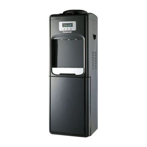 DISPENSER DE AGUA FRIA Y CALIENTE DE PIE NEGRO
