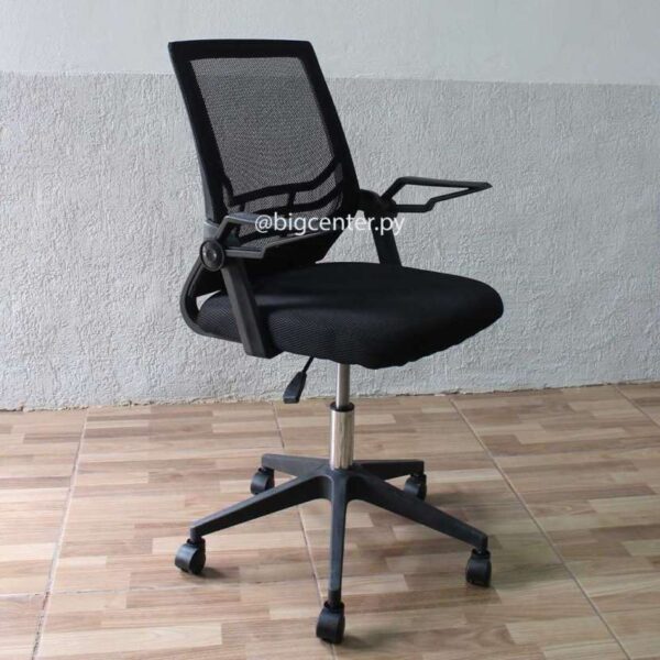 SILLA GIR TELA MESH BRAZO REBATIBLE BL (BRIN) - Imagen 4