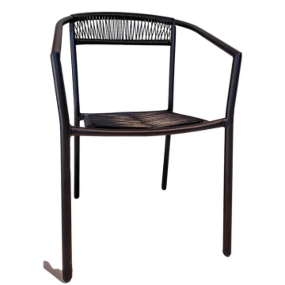 SILLA DE CABLE MIKA COLOR NEGRO 03808
