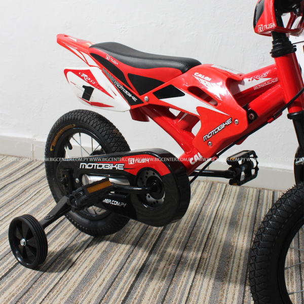 BICICLETA MOTO ARO 16 ROJO-NEGRO-AZUL CALOI (copia) - Imagen 6