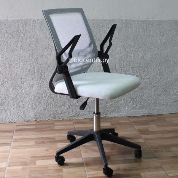 SILLA GIR TELA MESH BRAZO REBATIBLE BL (BRIN) - Imagen 3