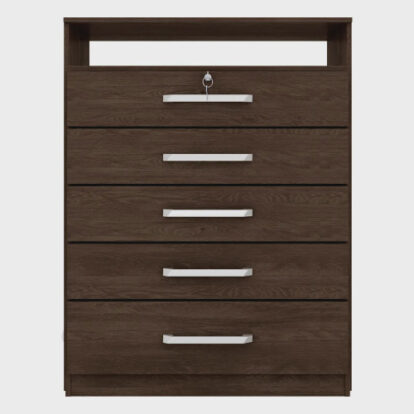 COMODA TRIUNFO  5CAJ EBANO/TOUCH (5090/105)