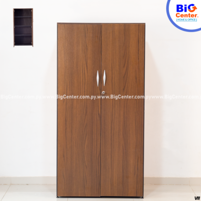 ARMARIO ALTO 2PT 18 MM MARRON/NEGRO (605) LINEA EJECUTIVA