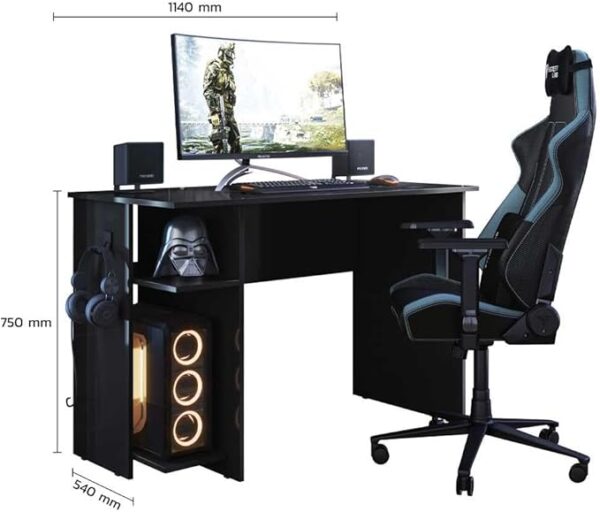 ARMARIO GAMER QMV (4095) + ESCRITORIO GAMER QMV (3875) - Imagen 4