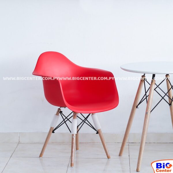 SILLA FIJA  EAMES C/ POSA BRAZO (5961) (H)
