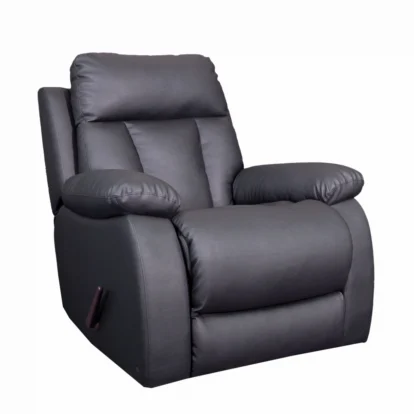 SOFA POLTRONA RECLINABLE  COUFA NEGRO  CUERINA (933N) 1CPO