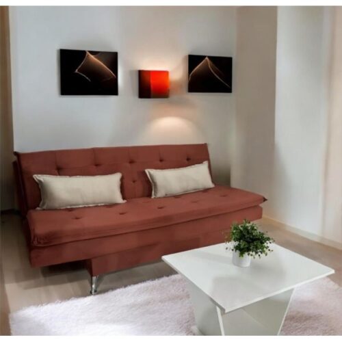 SOFA CAMA TERRACOTA