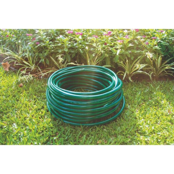 MANGUERA FLEX CON ACOPLES DE ROSCA Y REGADOR DE PVC VERDE 10M (4289) - Imagen 2