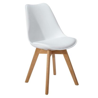 SILLA FIJA EAMES BLANCO- MARGOT 100 K (PATAS GRUESAS) 7379