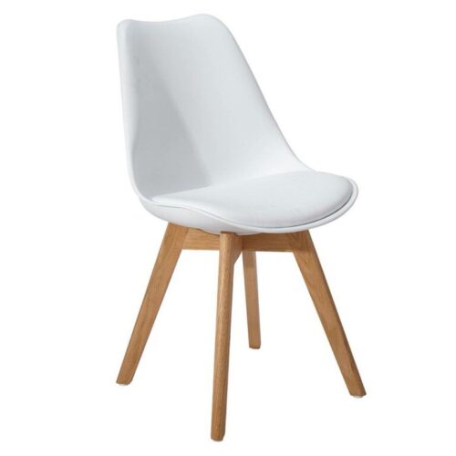 SILLA FIJA EAMES BLANCO- MARGOT 100 K (PATAS GRUESAS) 7379