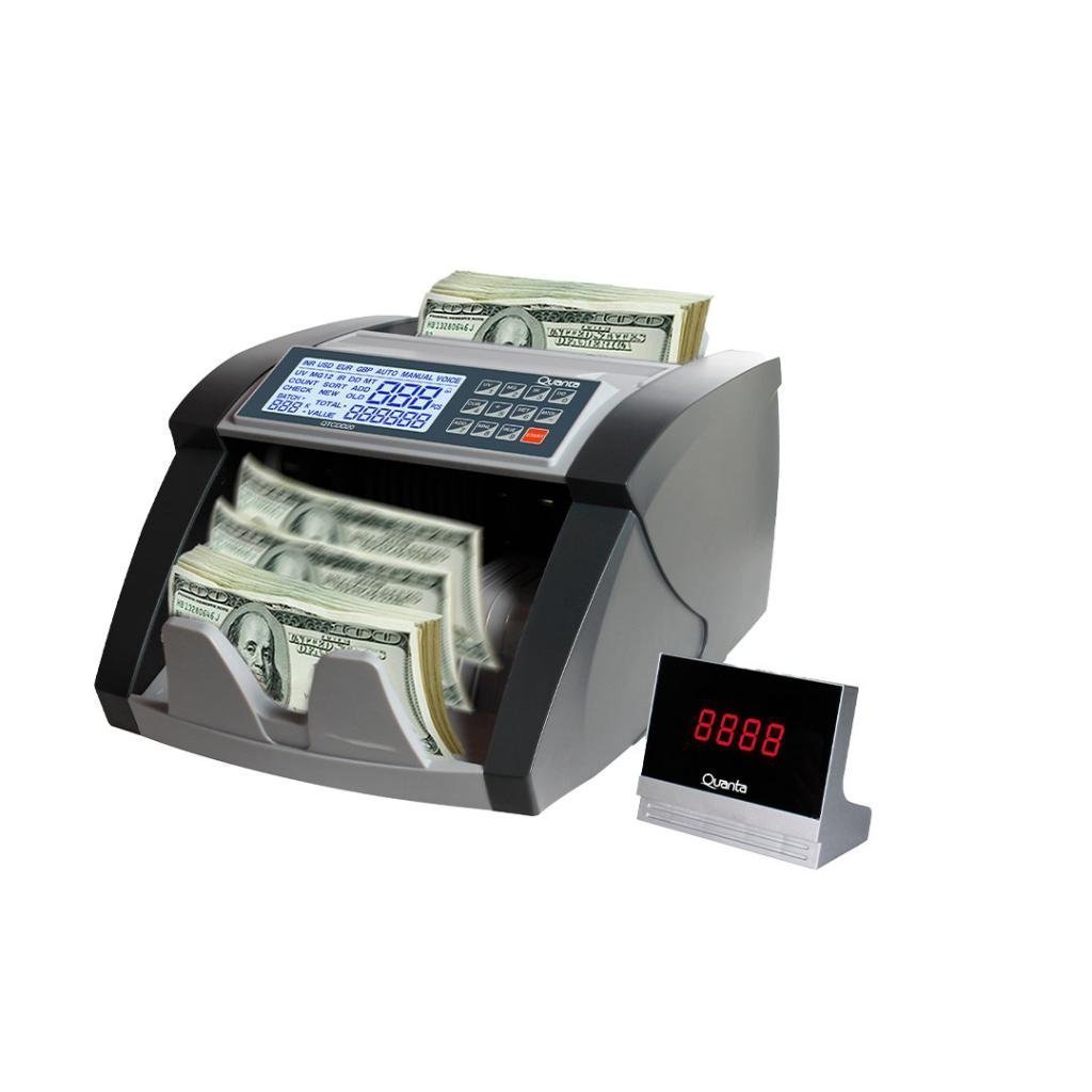  Nueva máquina de contador de dinero Bill Cash Counting Banco  Detector de billetes falsos Checker UV MG : Productos de Oficina