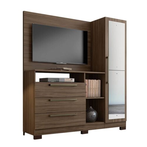 COMODA 1 PUERTA 3 CAJONES NT5055 LADY MONALISA NOGAL TREND
