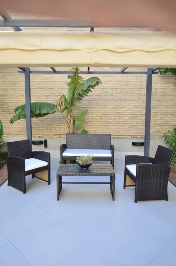 JUEGO DE JARDIN SEVILLA SIMIL RATAN  (3679) - Imagen 3