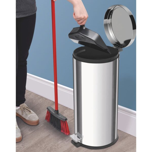 BASURERO INOX 30L A PEDAL - Imagen 4