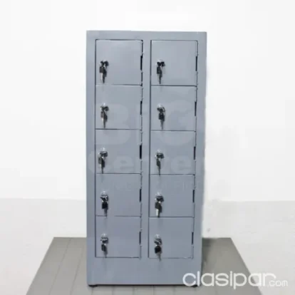 Casillero para celulares - locker metálico 10 compartimientos
