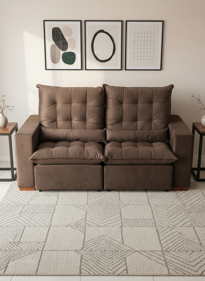 SOFÁ LIVING RETRACTIL 2 PLAZAS (8570)