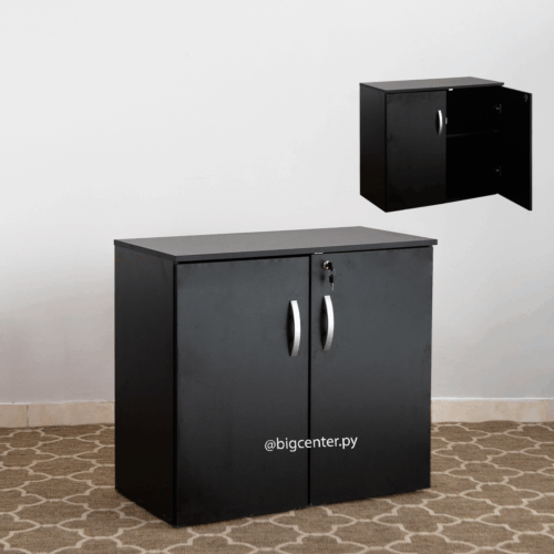 ARMARIO BAJO 2 15MM PUERTAS BLACK (MOVEL)