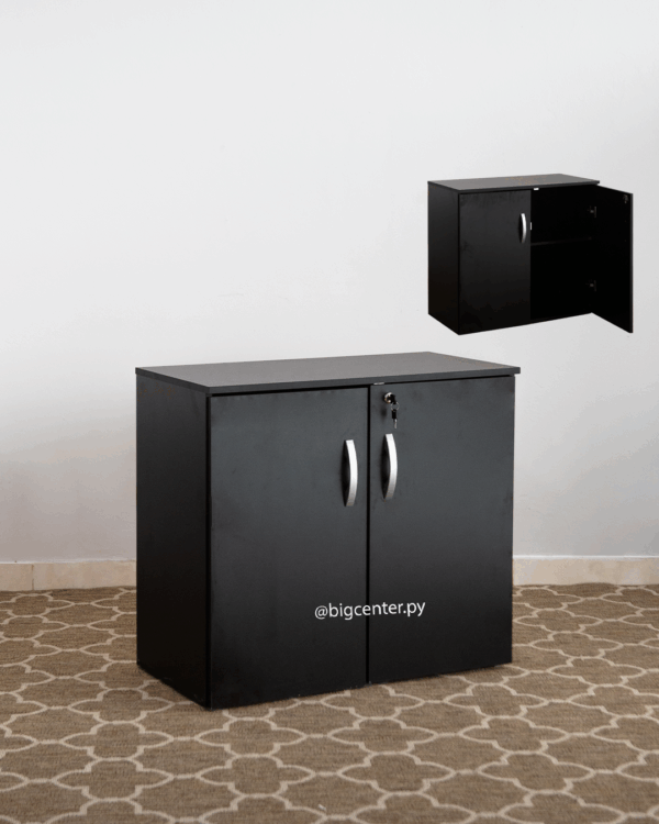 ARMARIO BAJO 2 15MM PUERTAS BLACK (MOVEL)