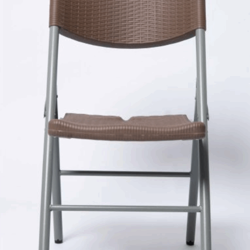 SILLA PLEGABLE TIPO RATAN MARRON