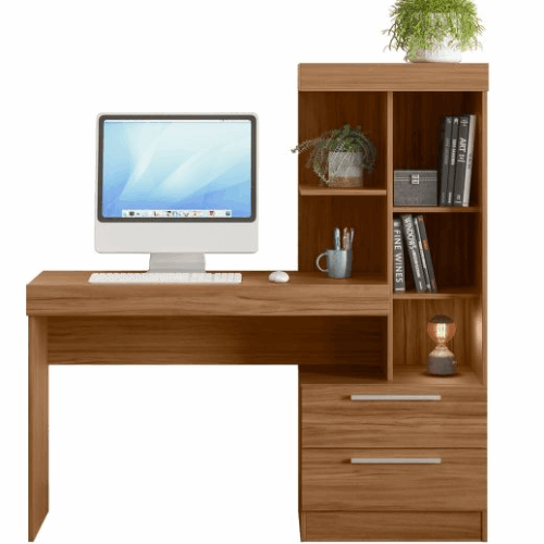 ESCRITORIO OFFICE C/COMODA ABBA NT2010 (MARRON)