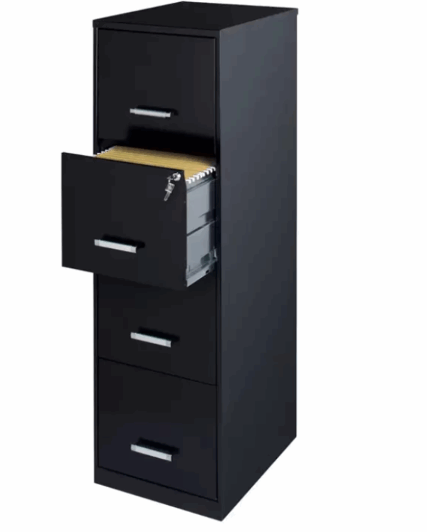 ARCHIVERO 4 CAJONES 15MM NEGRO (M01549) - Imagen 2