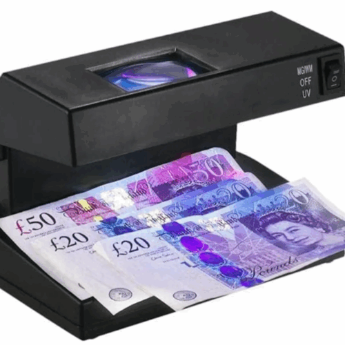 DETECTOR DE BILLETE FALSO C/ LUPA CONSUMER CHICO (3691)