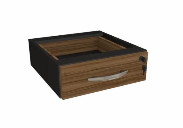 CAJONERO SUSPENSO 25MM 1CJ NOGAL/NEGRO (M01668)