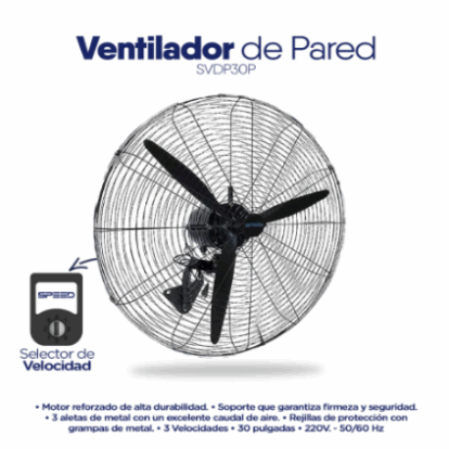 VENTILADOR DE  PARED SVDP30P
