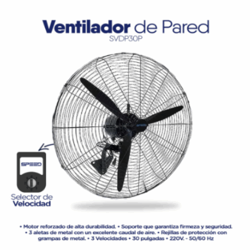 VENTILADOR DE  PARED SVDP30P