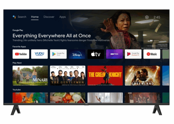 TV TCL 43" SMART ANDROID R, 2K FHD 43S4500A