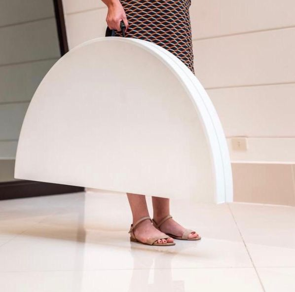 MESA PLEGABLE MALETIN REDONDA 1.22CM - Imagen 3