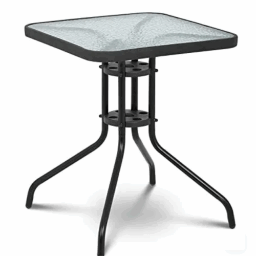 MESA CUADRADA DSF 70X70 CM GRIS (31021)