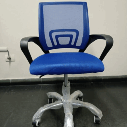 SILLA GIRATORIA TELA MESH 90 KG (61AZ) AZUL