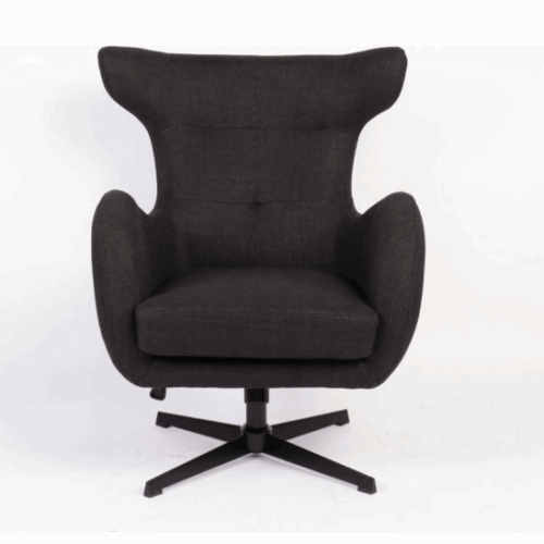 POLTRONA ANJI GIRATORIA NEGRO 1224T