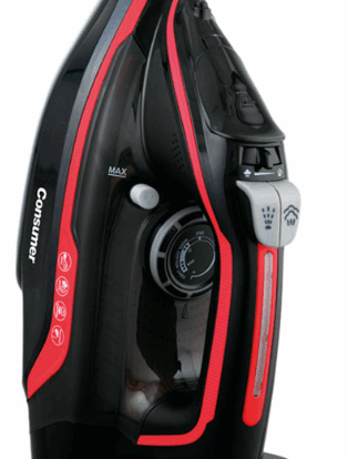 PLANCHA A VAPOR INALAMBRICO ROJO