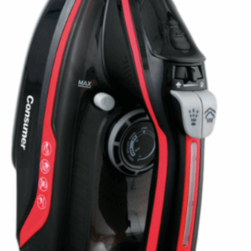 PLANCHA A VAPOR INALAMBRICO ROJO