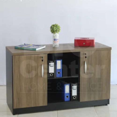 ARMARIO BAJO EJECUTIVA -MARRON/NEGRO (6069)