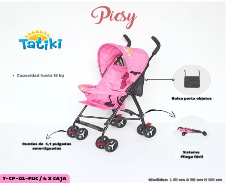 Carrito para Bebé con Paragua Tatiki Lion hasta 15Kg