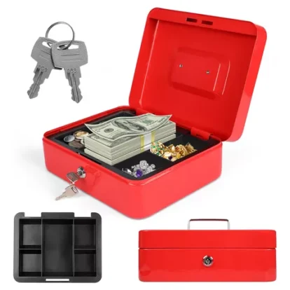 CAJA DE DINERO MEDIANO PORTATIL CASH BOX (3413) 12"