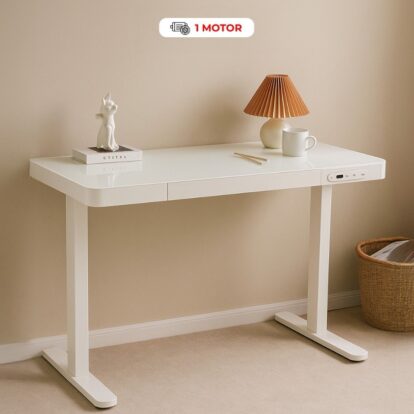 ESCRITORIO CON ELEVACIÓN VIDRIO 6MM A-MT502