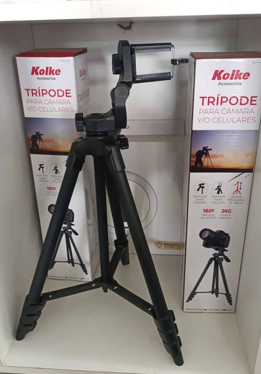 TRIPODE PARA CAMARA Y CELULAR KVT-449