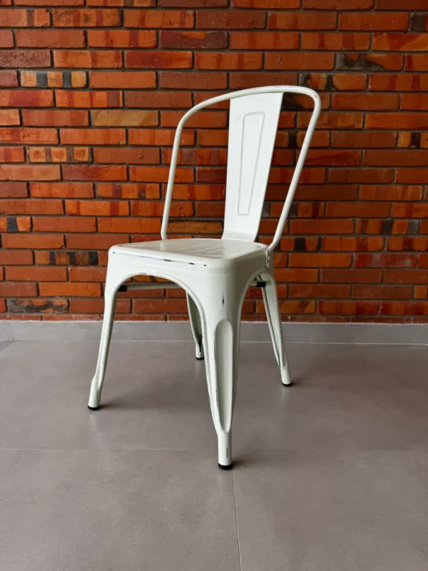 SILLA FIJA TOLIX ANIGUO  BLANCO - Imagen 2