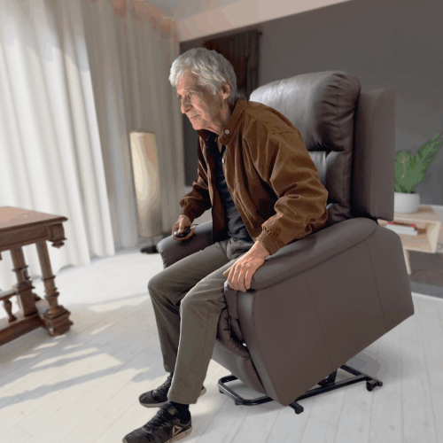SOFA ELECTRICO ERGONOMICO MOD TM3000 THERALIFT THERAMART – MARRON