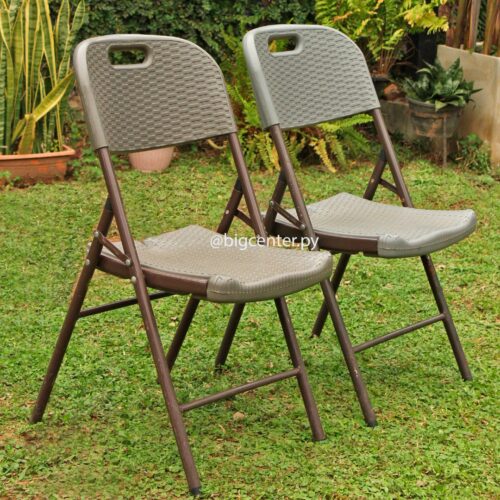 SILLA FIJA PLEGABLE SIMIL RATAN (SPR1) RC