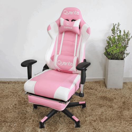 SILLA GAMER QUANTA VON RACER ROSA WB9640