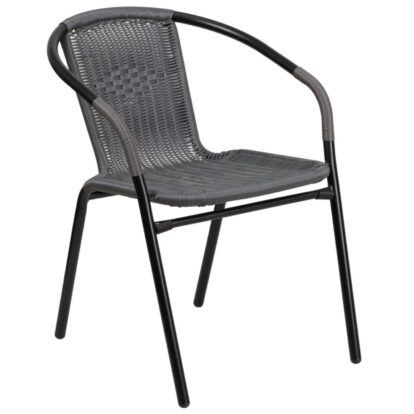 SILLA TIPO RATAN GRIS CLASSIC