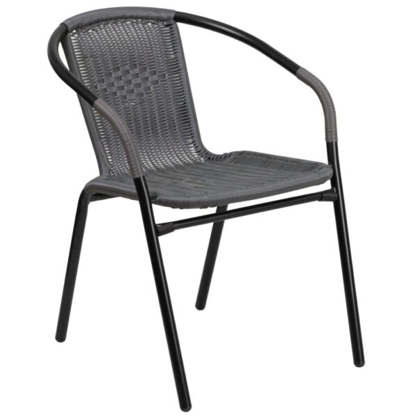 SILLA TIPO RATAN GRIS CLASSIC
