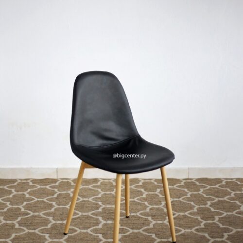 SILLA EAMES TAPIZADA ECO CUERO 4 PATAS (LVS077)